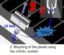 2. Mounting of the panels using the »Click« system